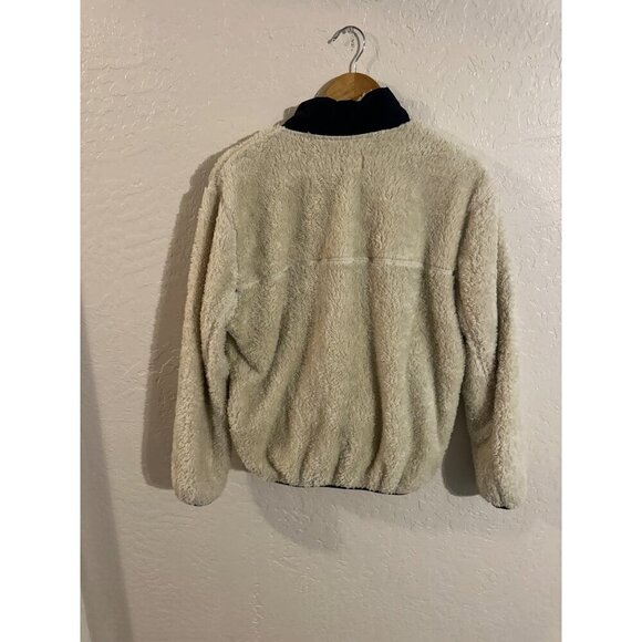 Zyia Active Cream Sherpa Fleece 1/4 zip Pullover Sweater - Picture 14 of 14